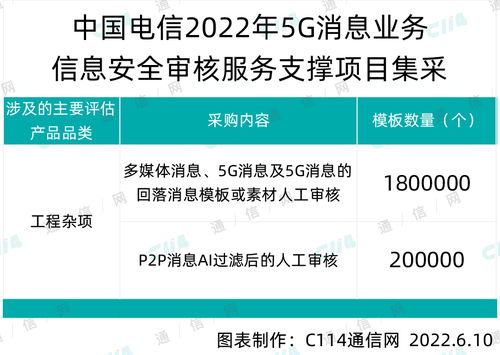 中国电信5G消息业务信息安全审核服务支撑项目集采 新华网 央视国际中标